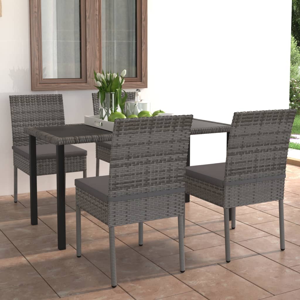 5-delige Tuinset poly rattan