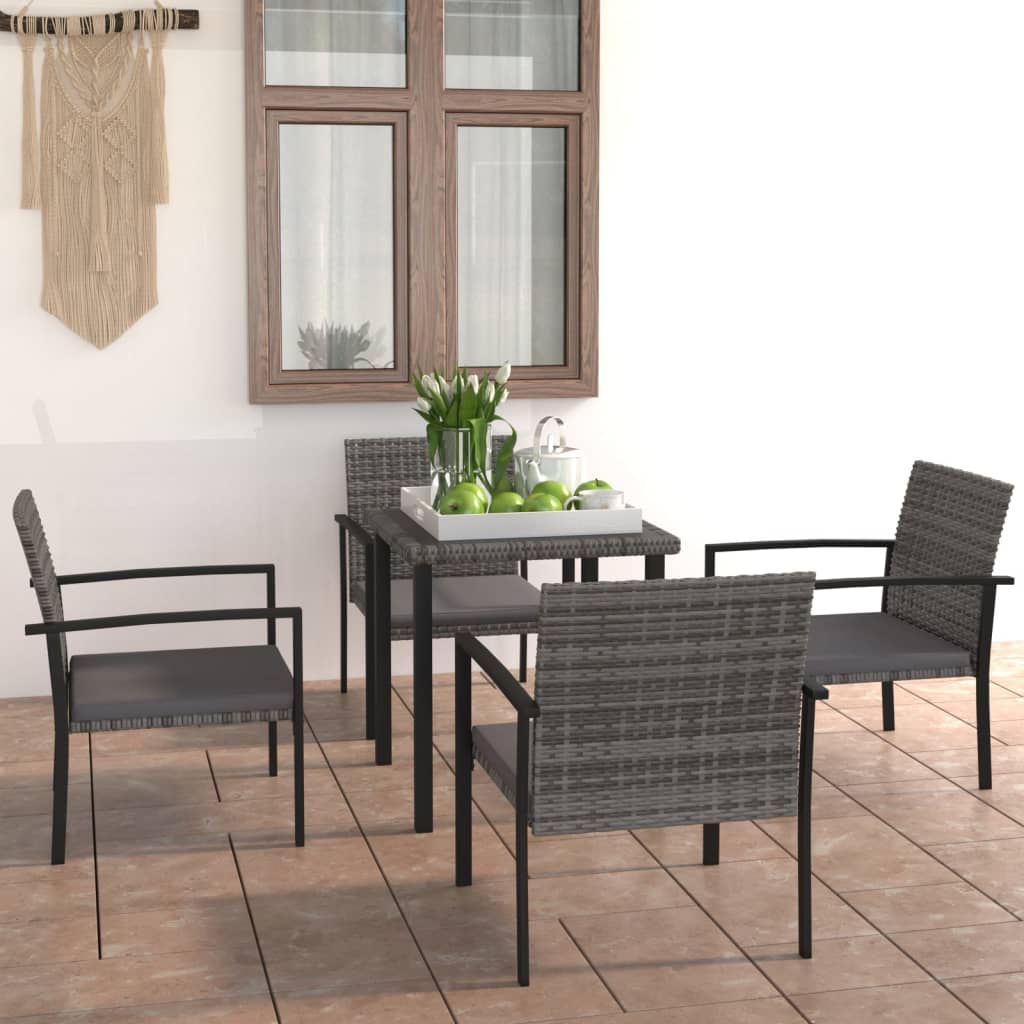 5-delige Tuinset poly rattan