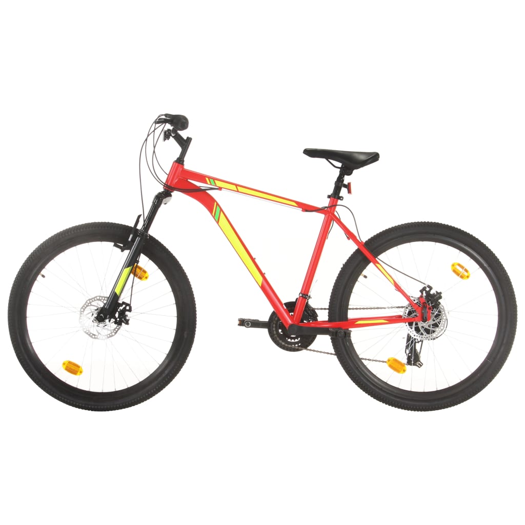 Mountainbike 21 versnellingen 27,5 inch wielen 50 cm frame rood