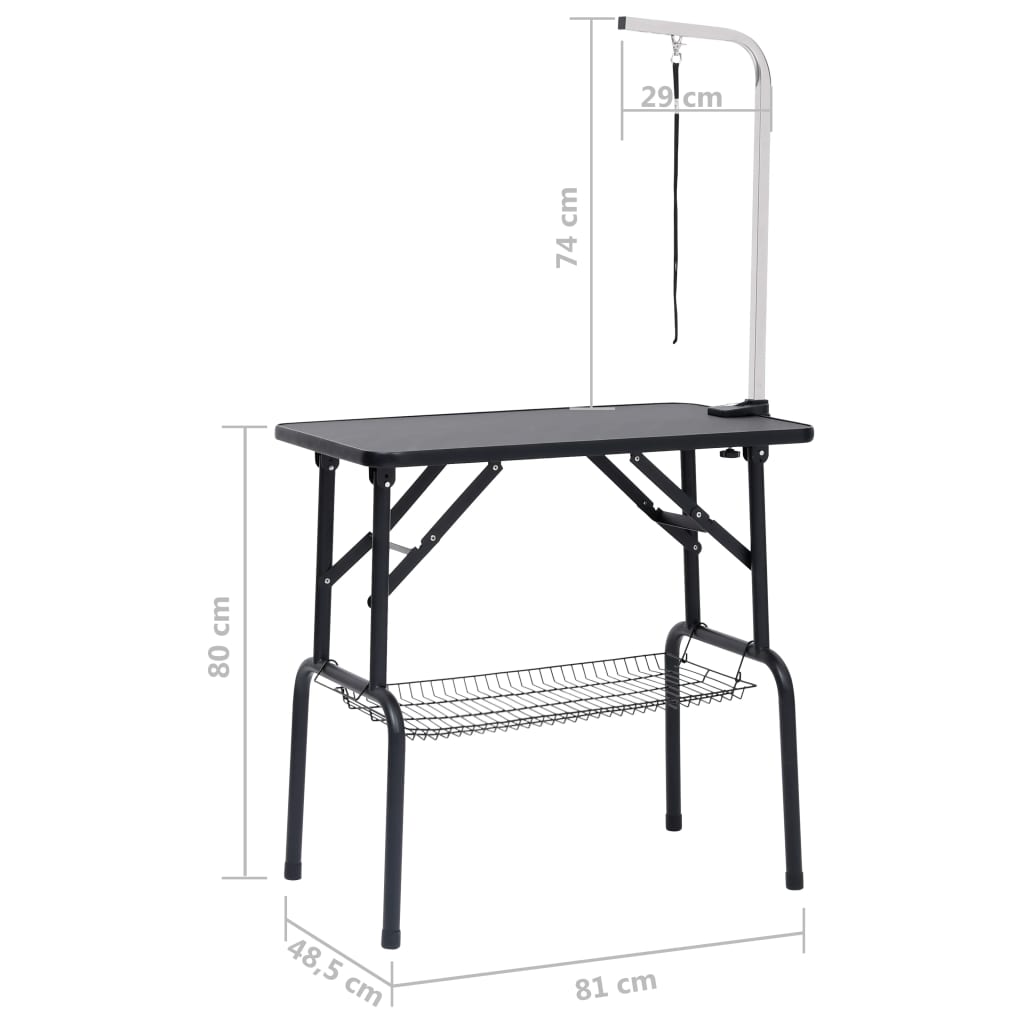 Hondentrimtafel verstelbaar met 1 lus