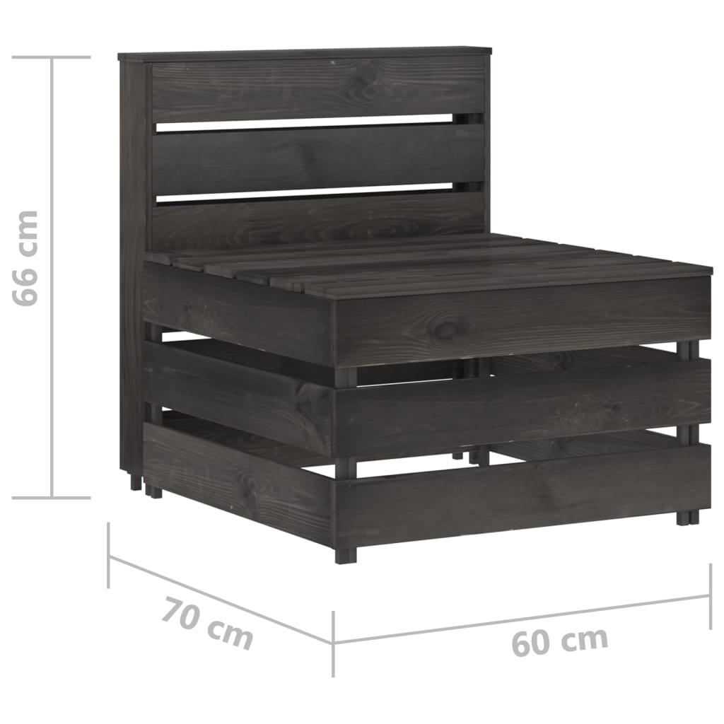 Tuintafels 2 st pallet geïmpregneerd grenenhout