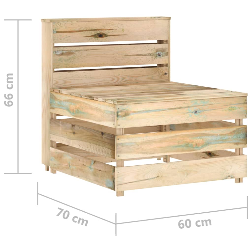 Tuintafels 2 st pallet geïmpregneerd grenenhout