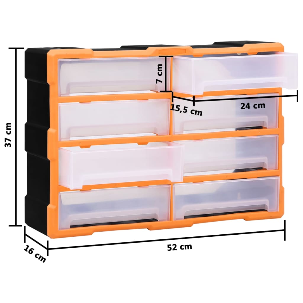 Organiser met 40 lades 52x16x37,5 cm