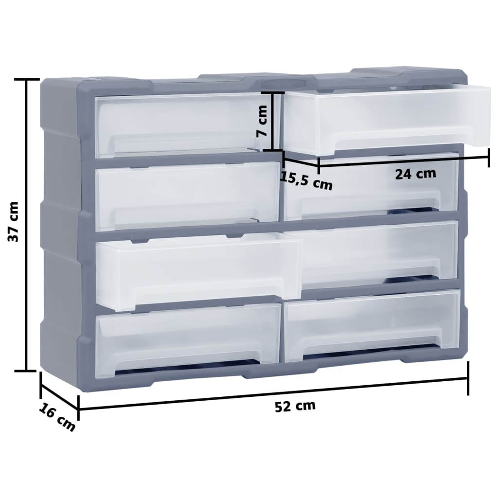 Organiser met 40 lades 52x16x37,5 cm