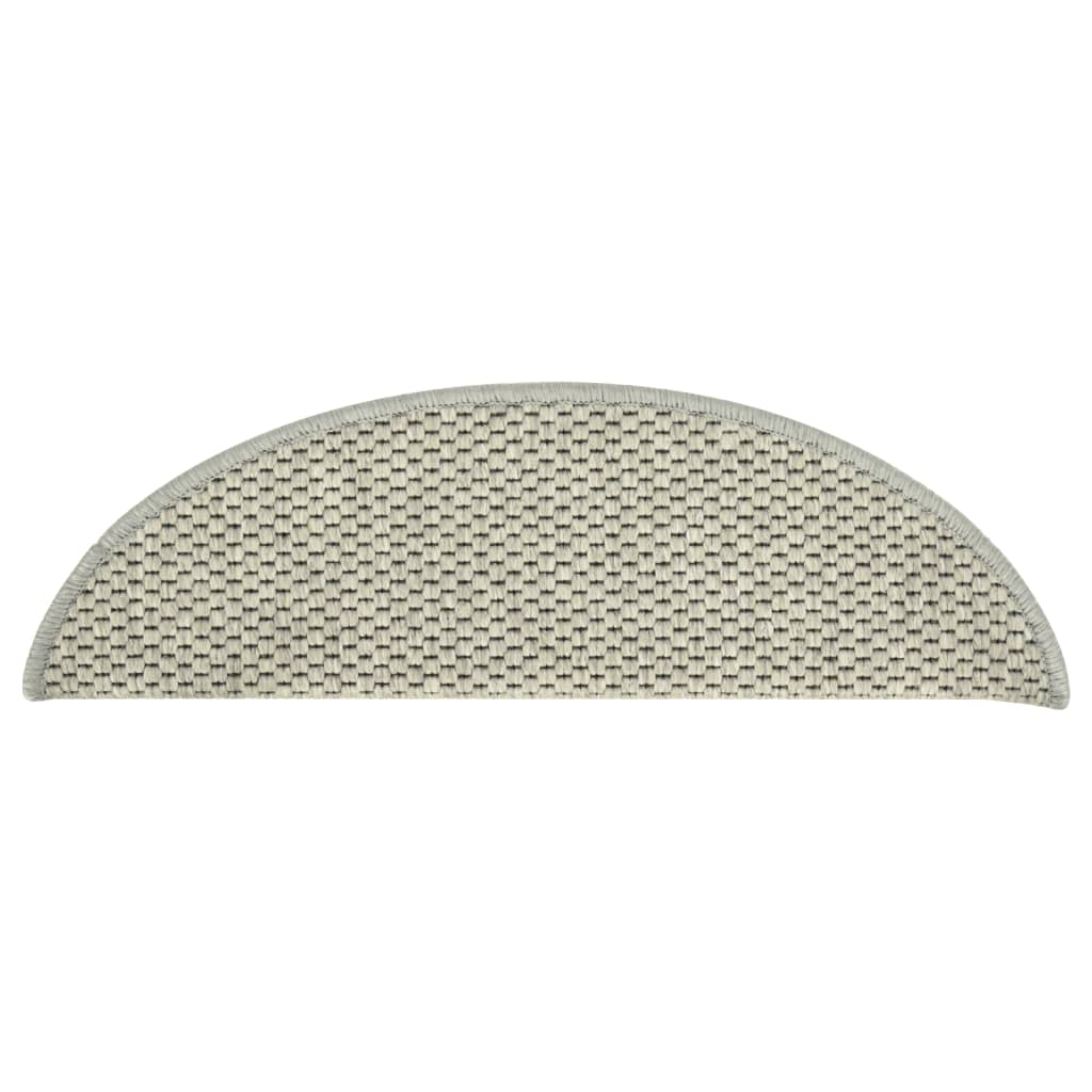 Trapmatten zelfklevend 15 st sisal-look 65x21x4 cm zandkleurig