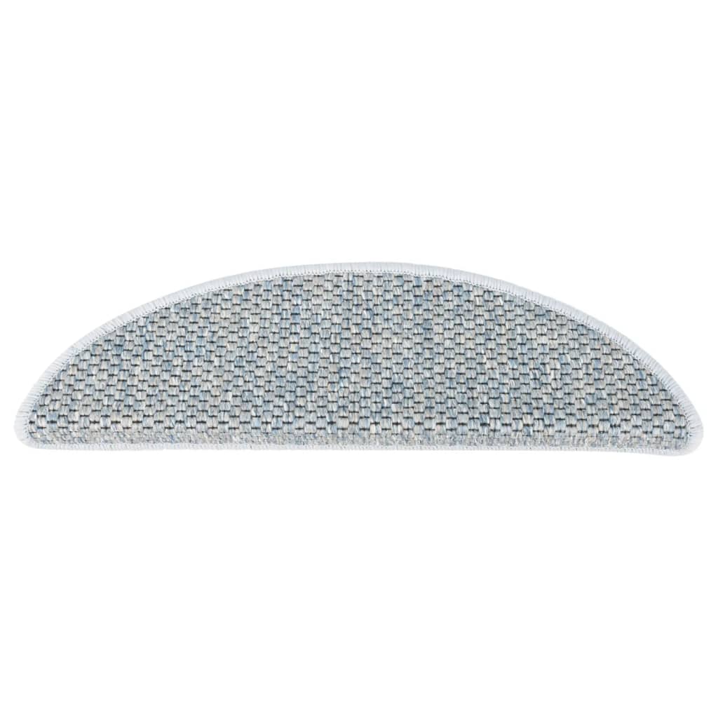 Trapmatten zelfklevend 15 st sisal-look 65x21x4 cm zandkleurig