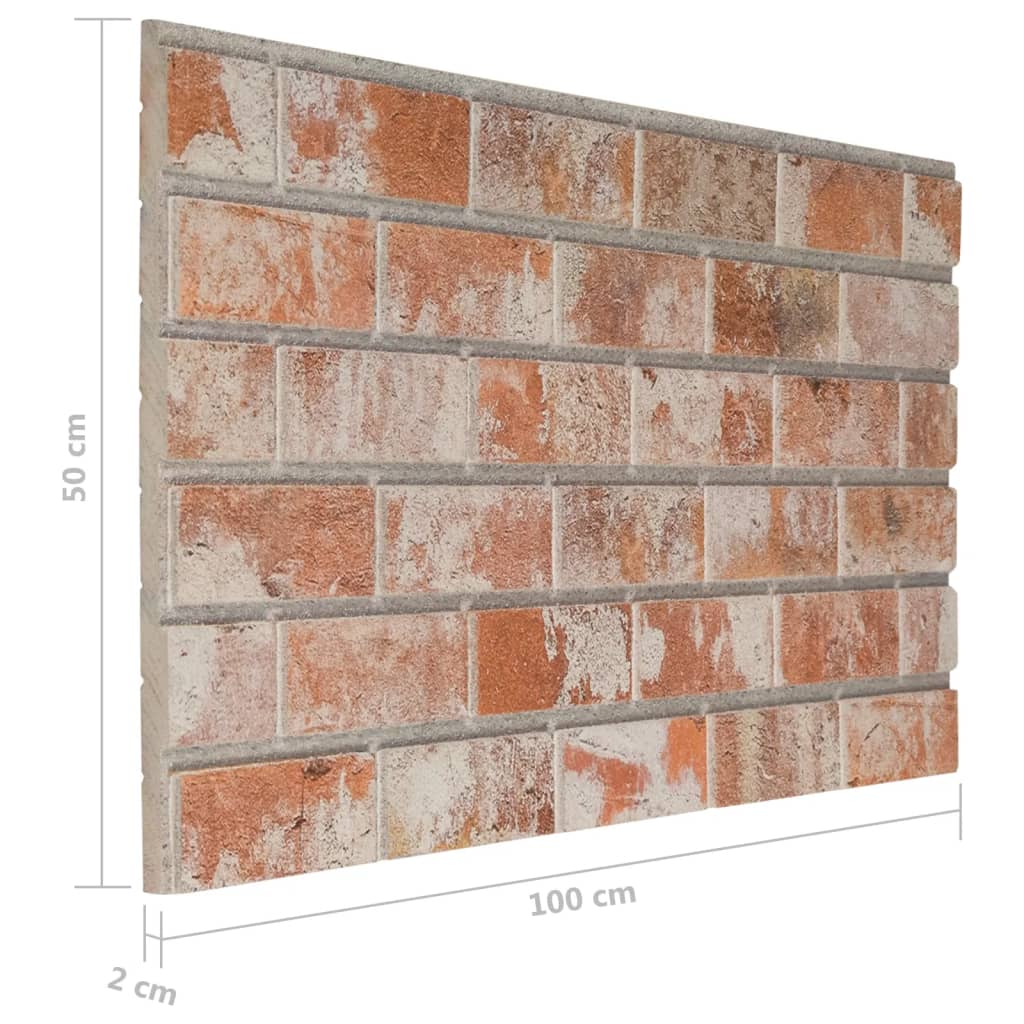 11 st Wandpanelen 3D donkergrijze baksteen EPS