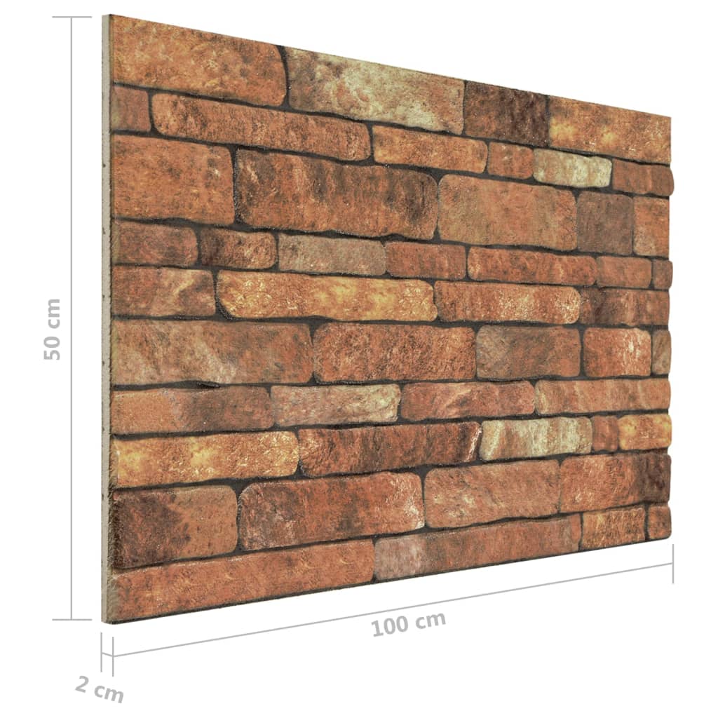 11 st Wandpanelen 3D lichtgrijze baksteen EPS