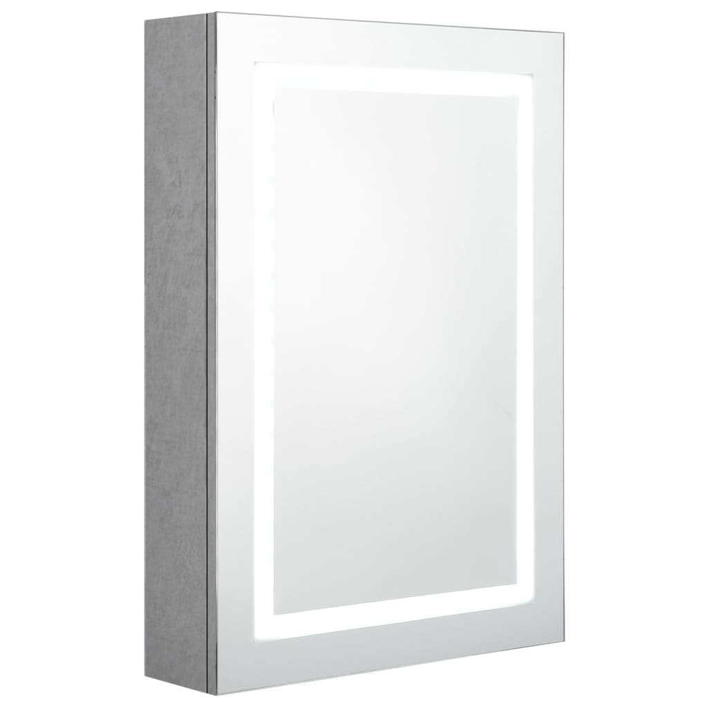 Badkamerkast met spiegel LED 50x13x70 cm