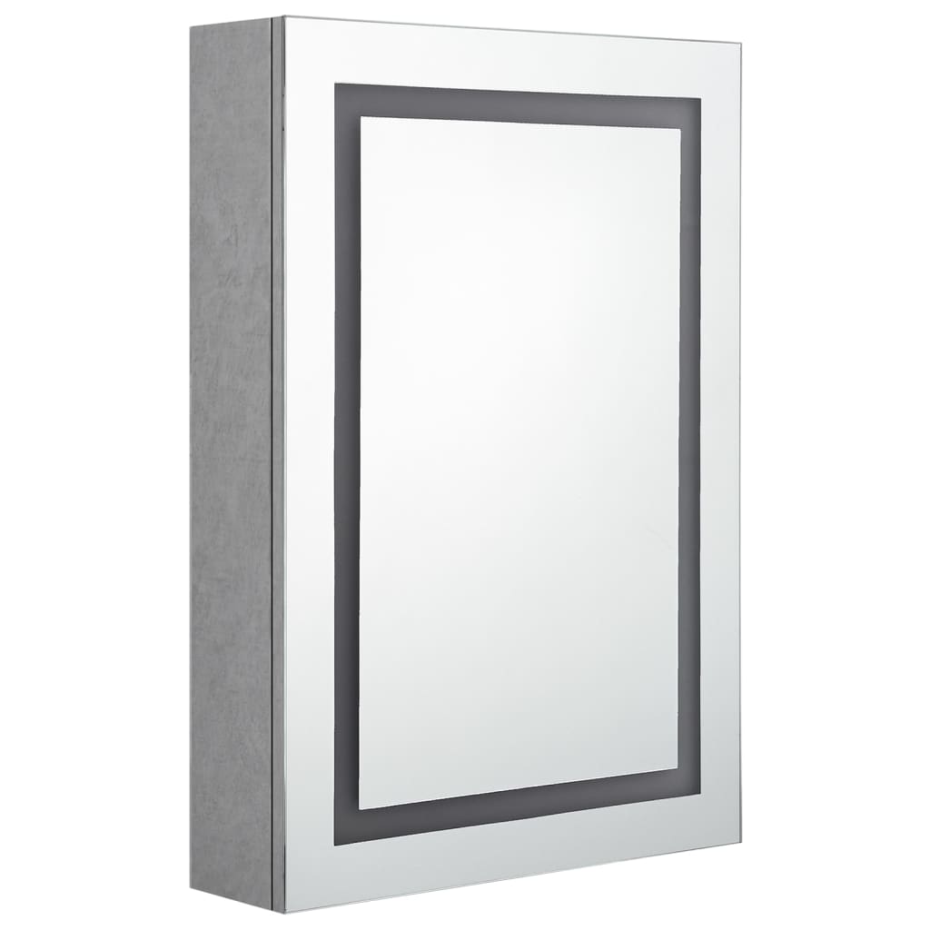 Badkamerkast met spiegel LED 50x13x70 cm