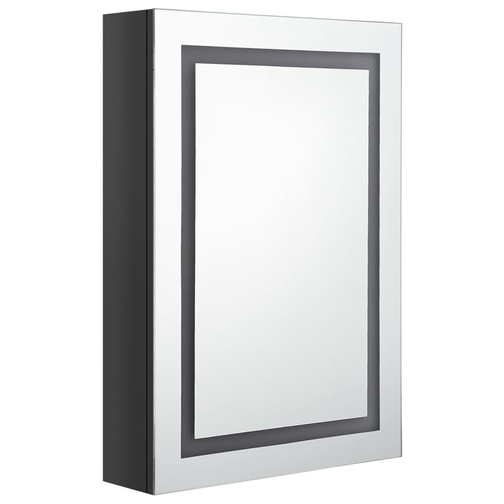 Badkamerkast met spiegel LED 50x13x70 cm