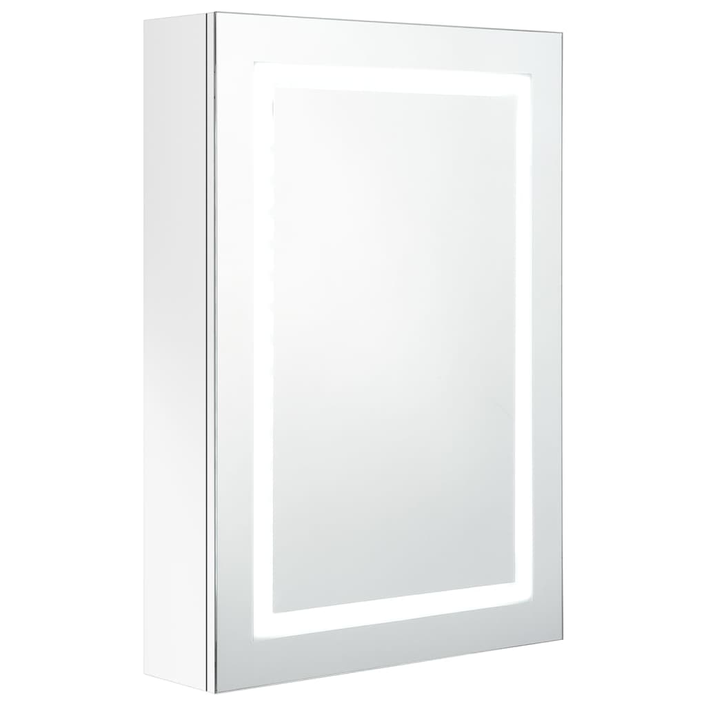 Badkamerkast met spiegel LED 50x13x70 cm