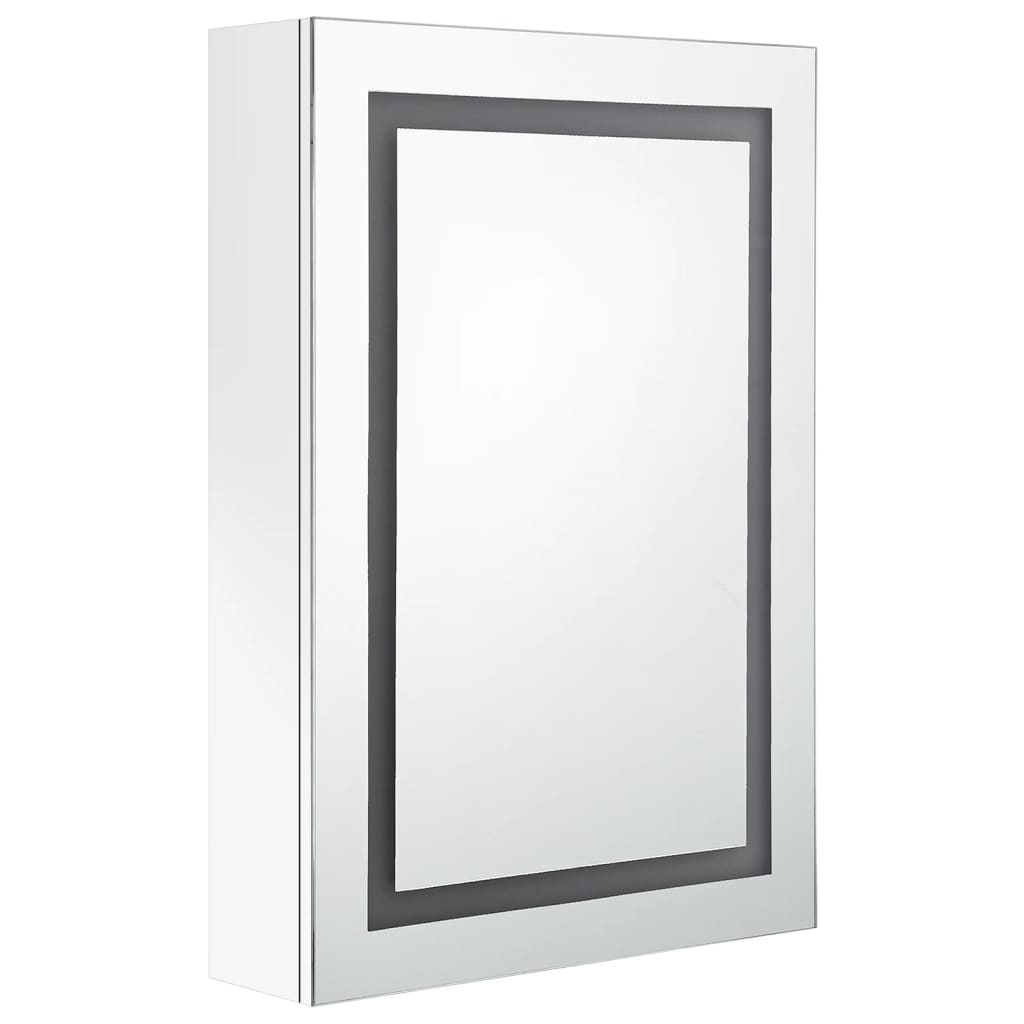 Badkamerkast met spiegel LED 50x13x70 cm