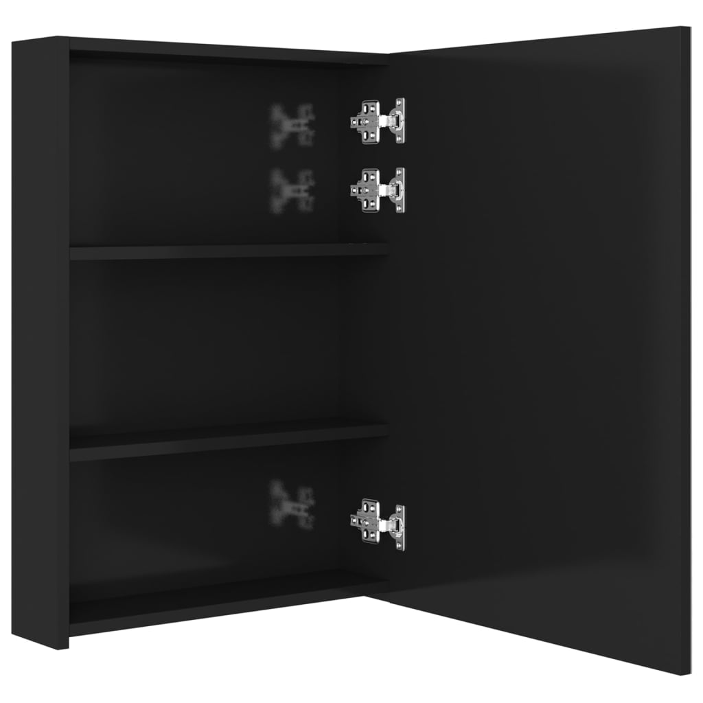 Badkamerkast met spiegel LED 89x14x62 cm