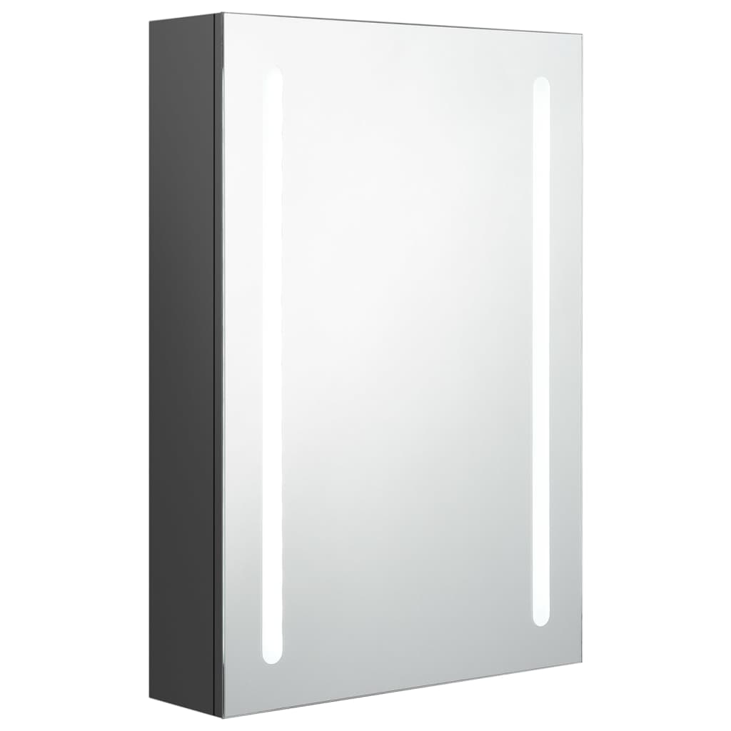 Badkamerkast met spiegel LED 89x14x62 cm