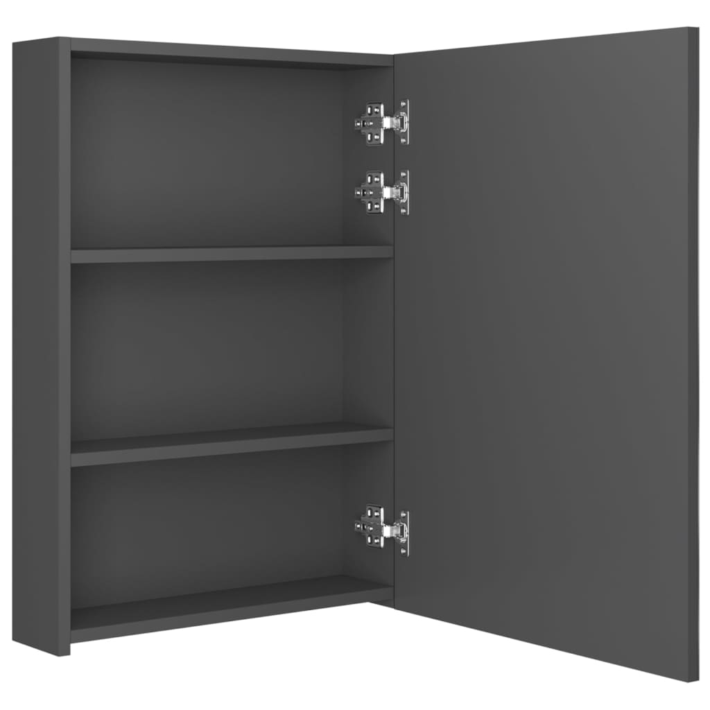 Badkamerkast met spiegel LED 89x14x62 cm