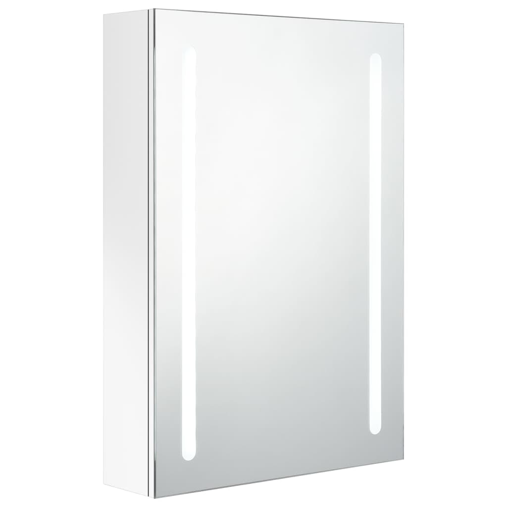 Badkamerkast met spiegel LED 89x14x62 cm