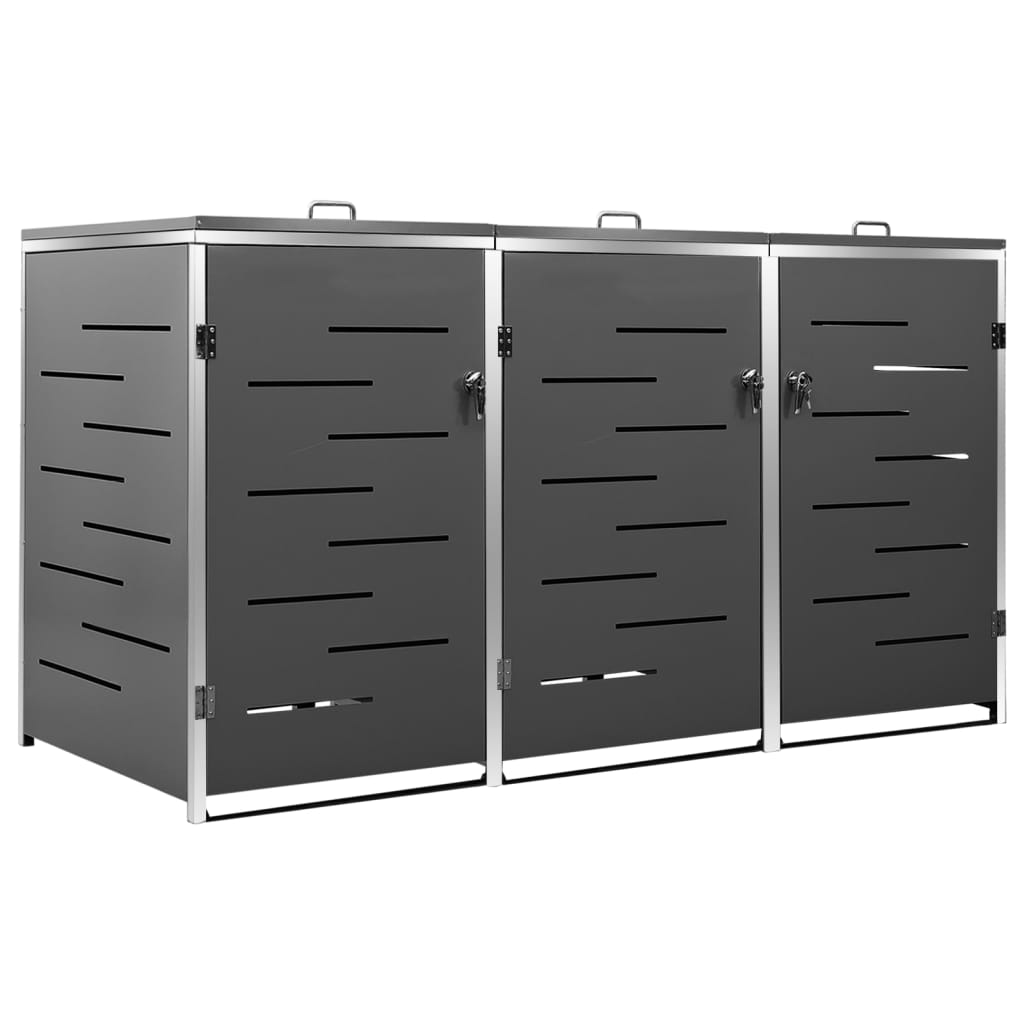 Containerberging dubbel 138x77,5x112,5 cm roestvrij staal