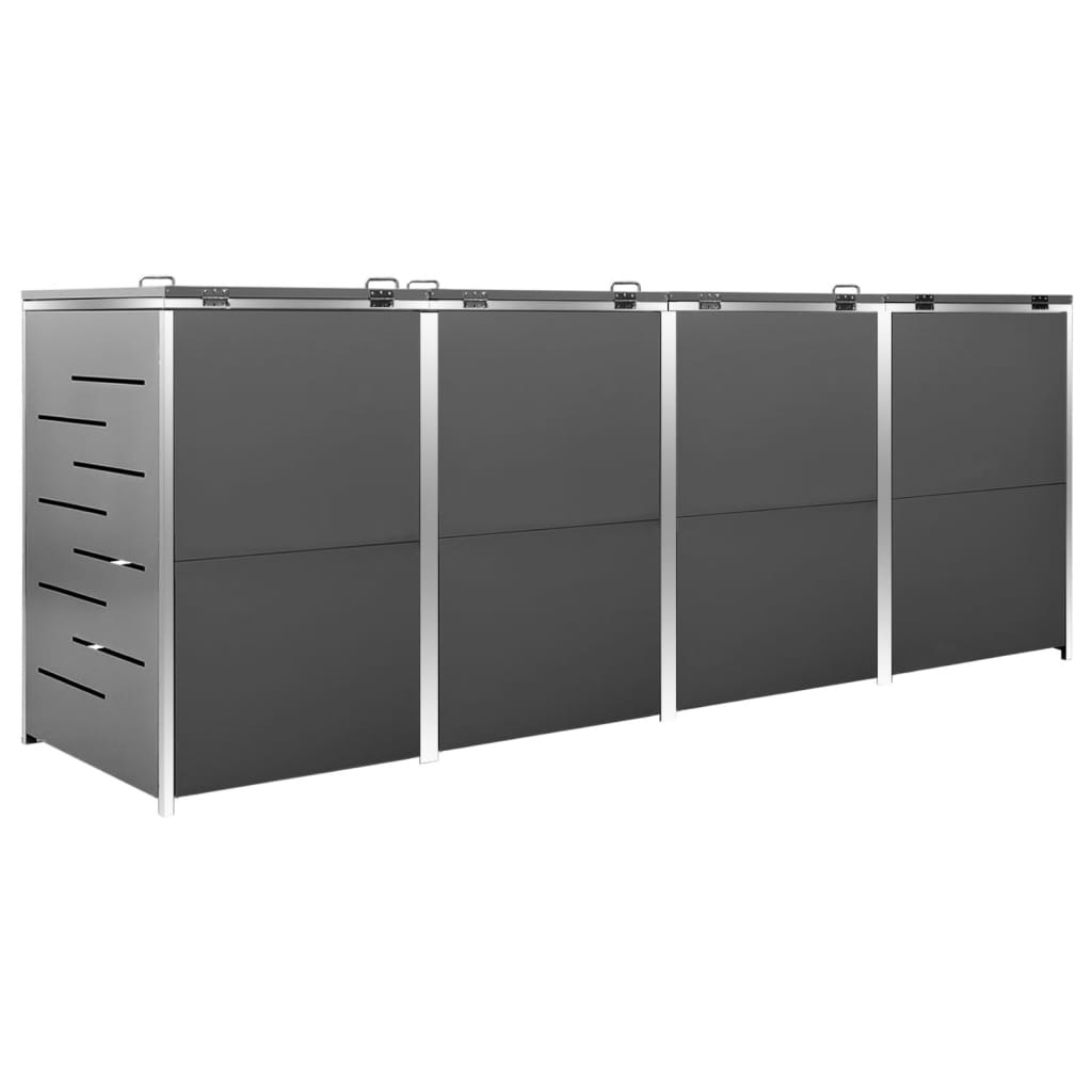 Containerberging dubbel 138x77,5x112,5 cm roestvrij staal