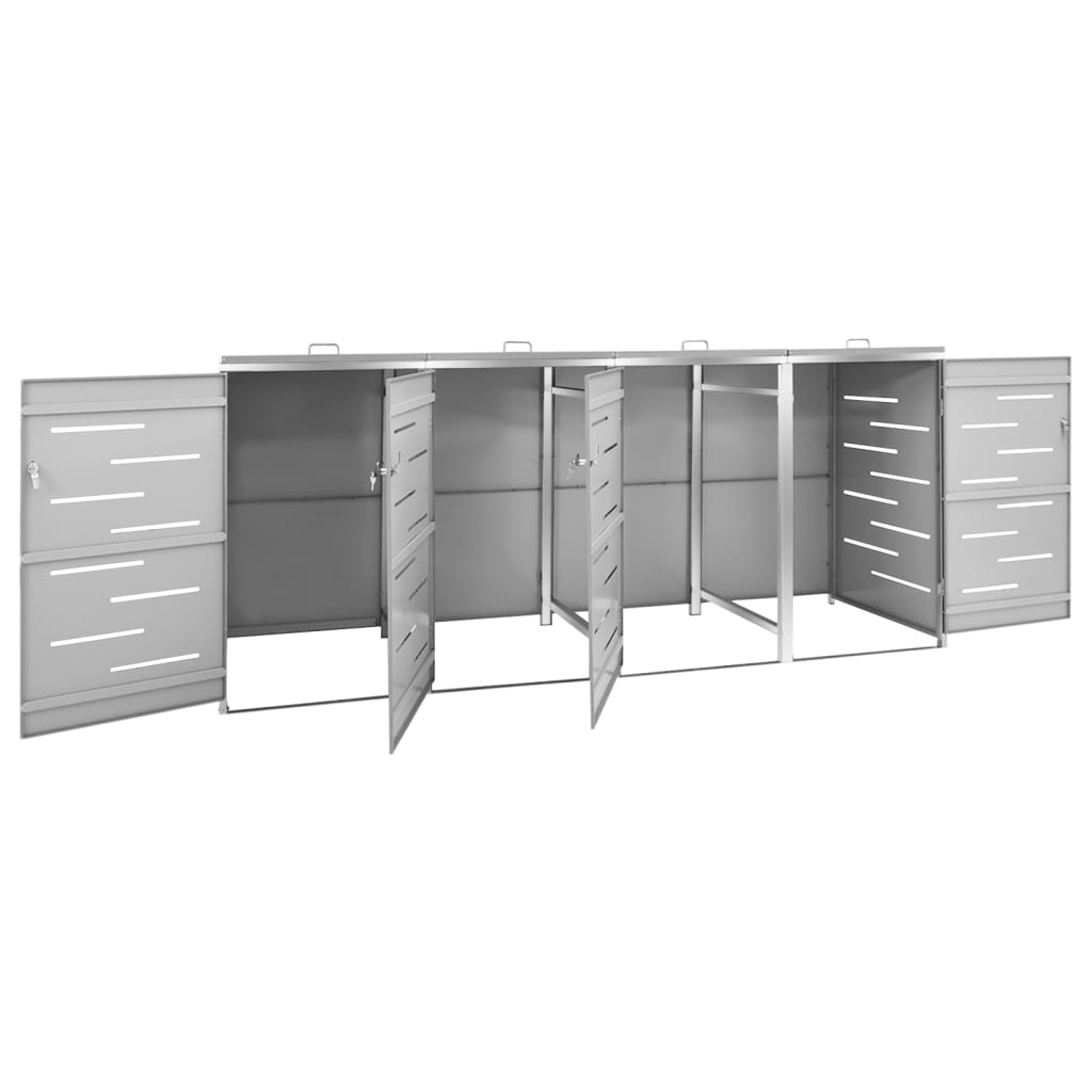 Containerberging dubbel 138x77,5x112,5 cm roestvrij staal