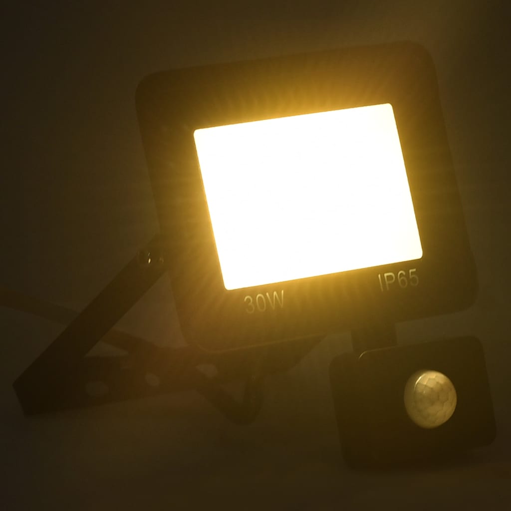 Spotlight met sensor LED 30 W warmwit