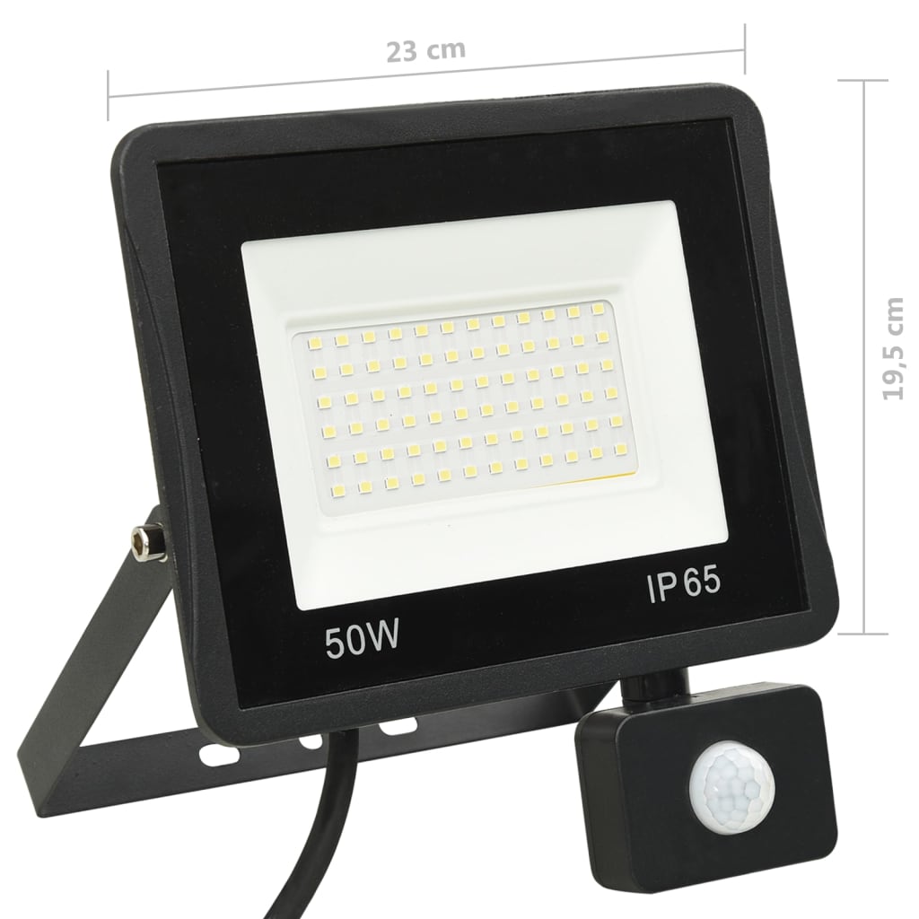 Spotlight met sensor LED 30 W warmwit