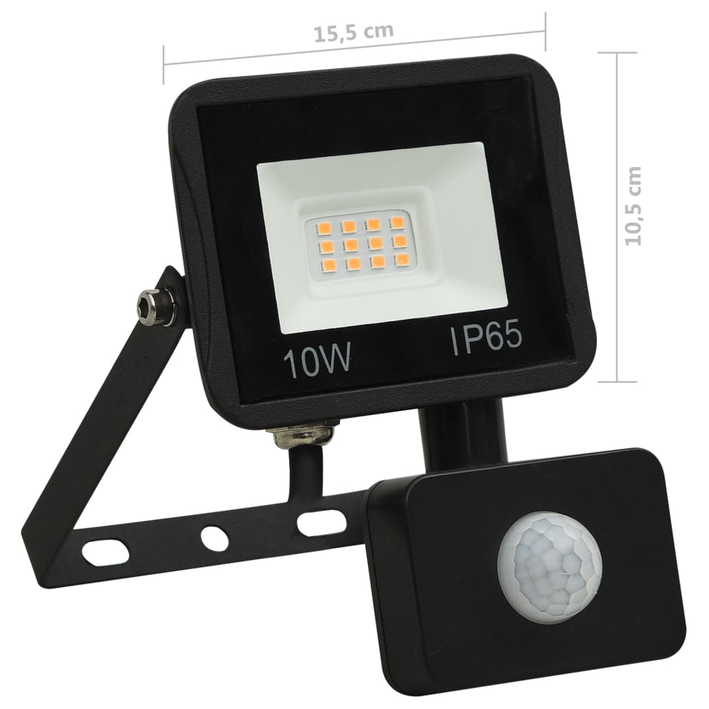 Spotlight met sensor LED 30 W warmwit