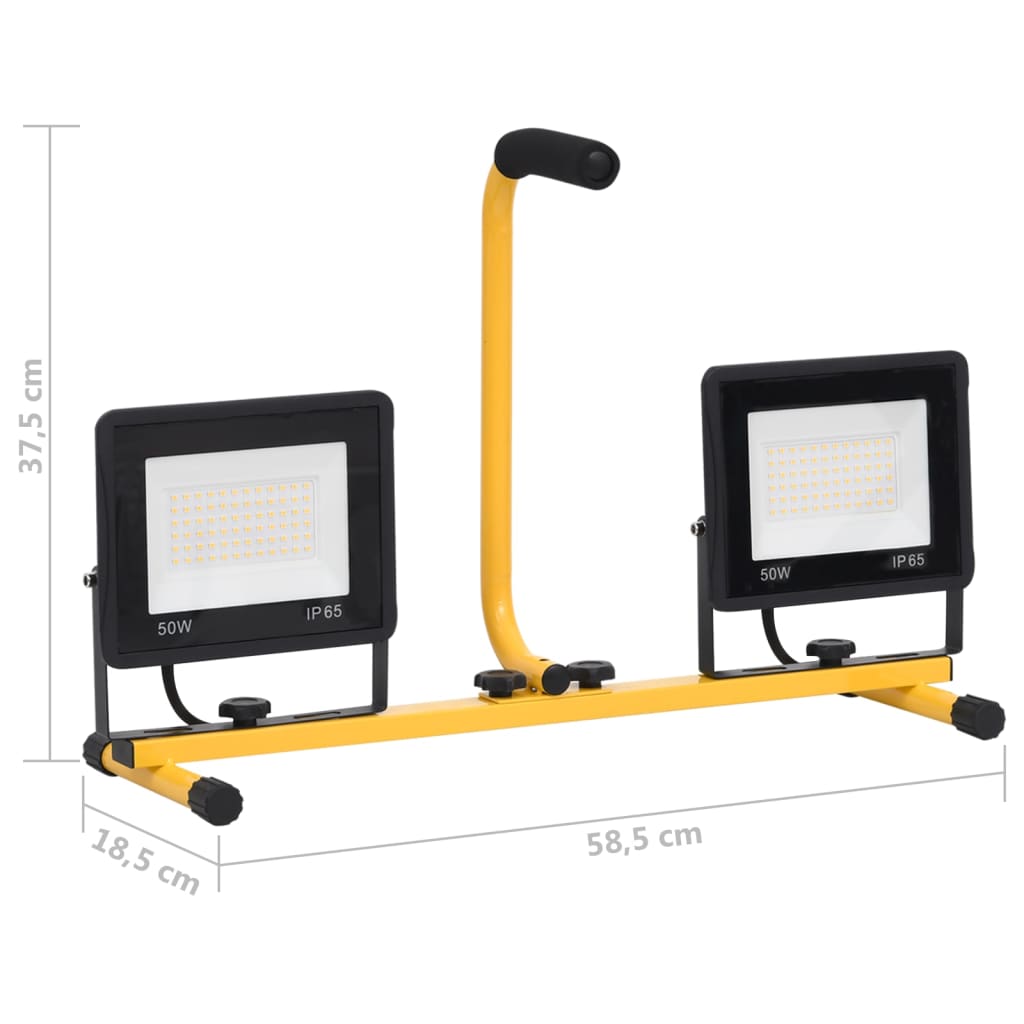 Spotlight met handvat LED 2x20 W