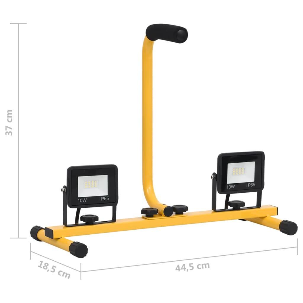 Spotlight met handvat LED 2x20 W