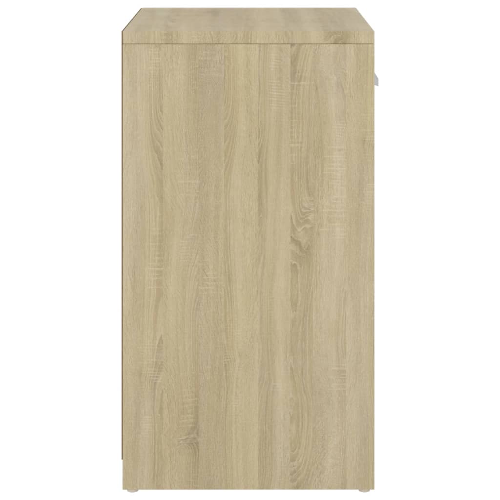 Schoenenbank 94,5x31x57 cm bewerkt hout gerookt eikenkleurig