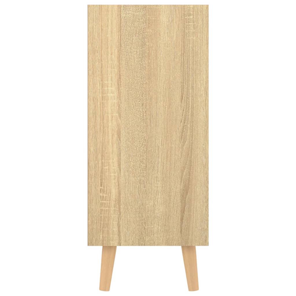 Dressoir 90x30x72 cm bewerkt hout eikenkleurig