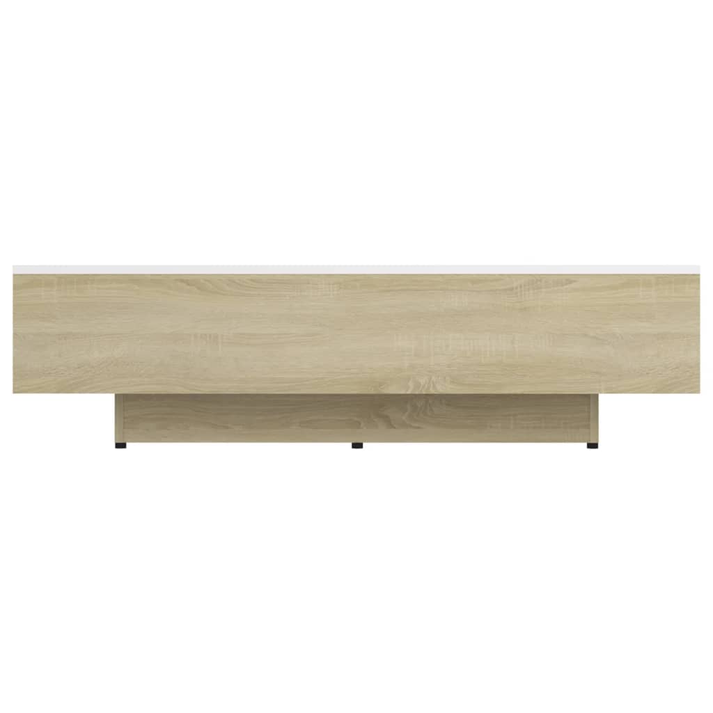 Salontafel 100x49,5x31 cm bewerkt hout eikenkleurig