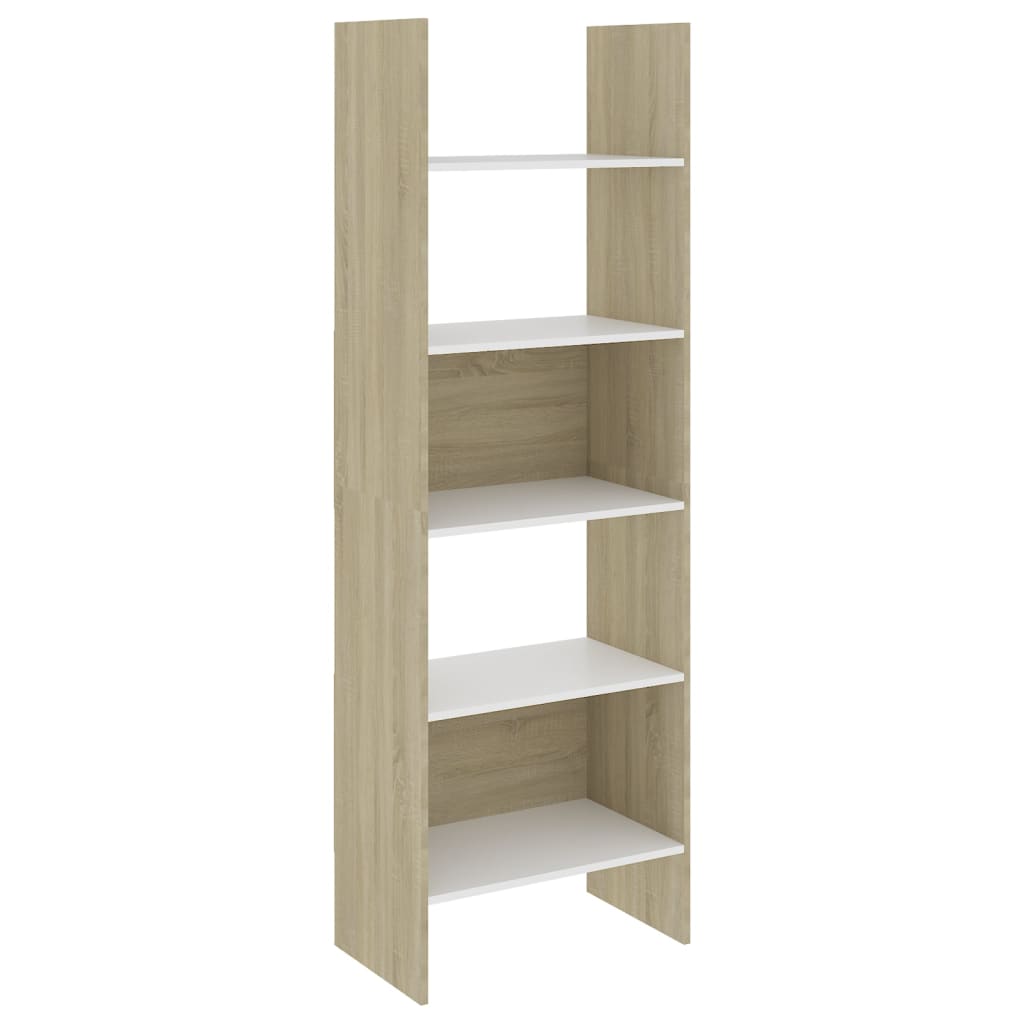 Boekenkast 60x35x180 cm bewerkt hout