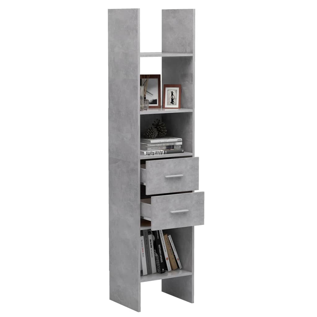 Boekenkast 40x35x180 cm bewerkt hout