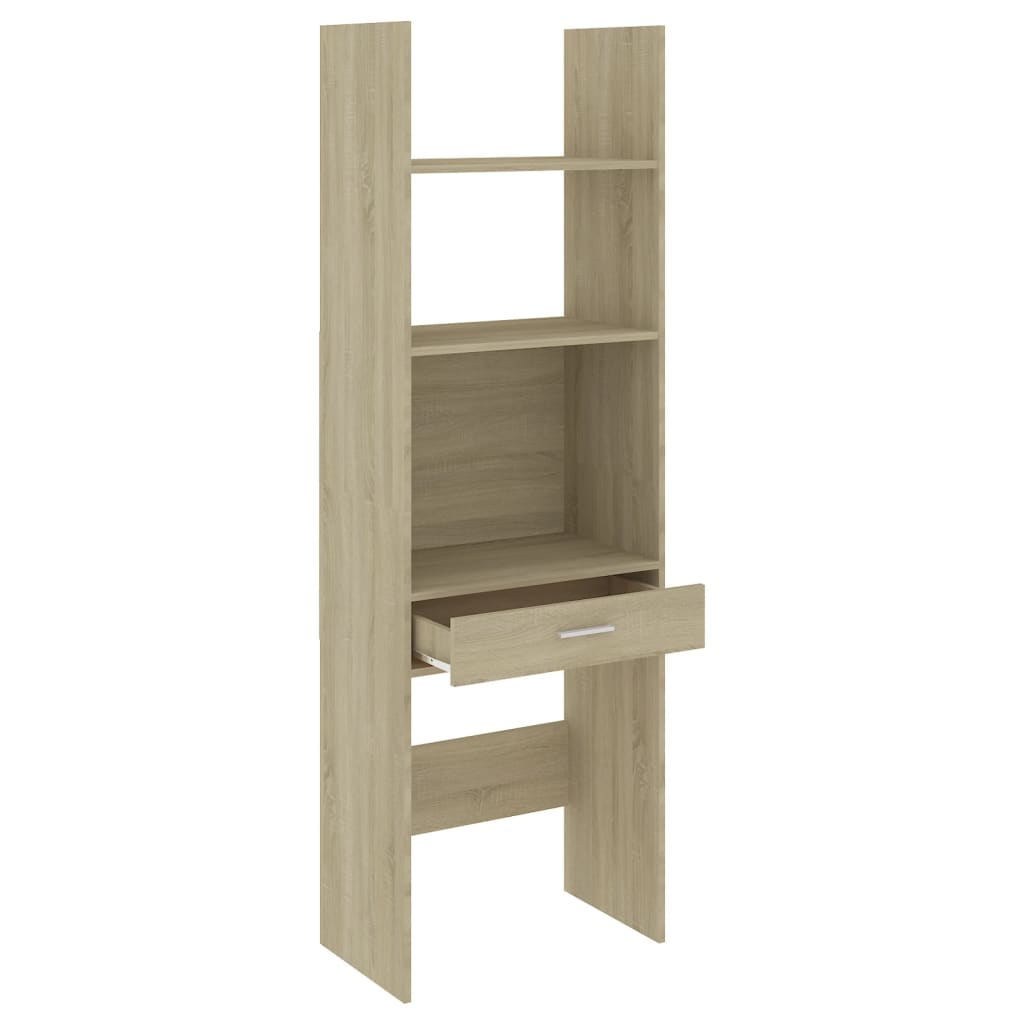 Boekenkast 60x35x180 cm bewerkt hout