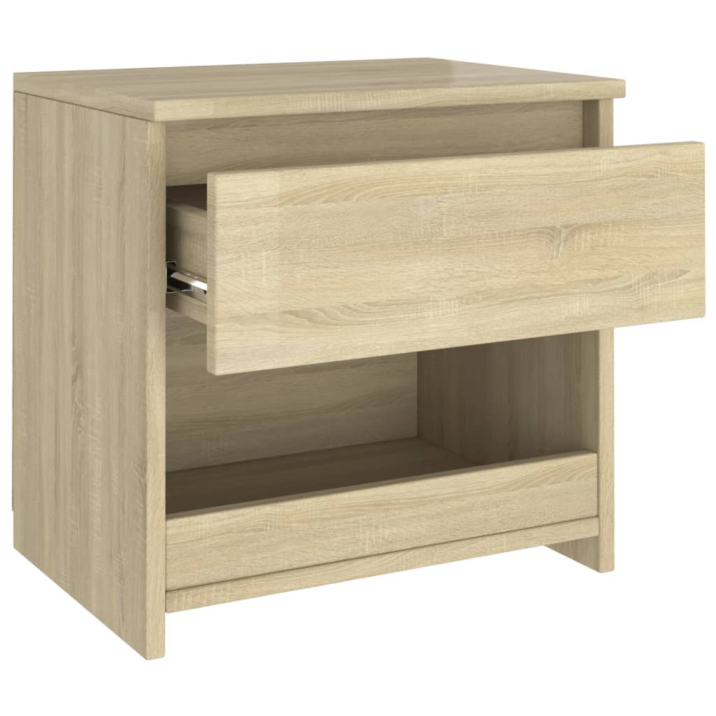 Nachtkastjes 2 st 40x30x39 cm bewerkt hout