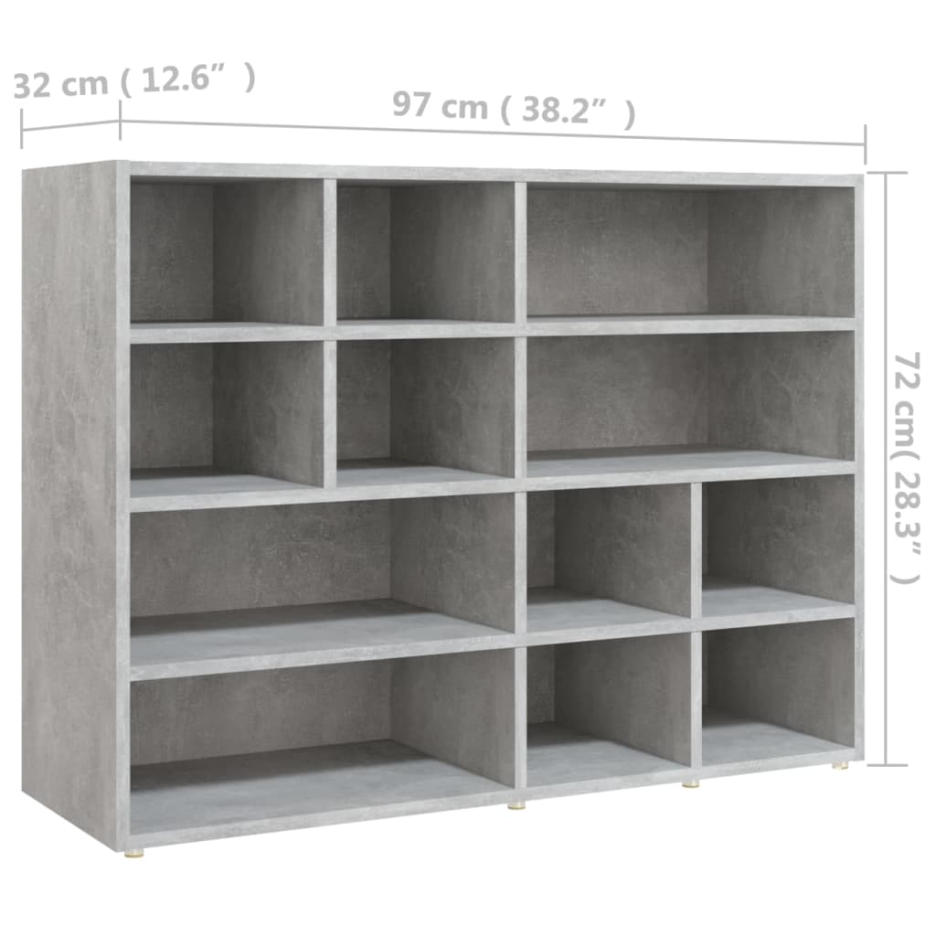 Bijzetkast 97x32x72 cm bewerkt hout eikenkleurig