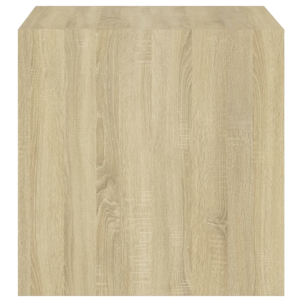 Wandkasten 4 st 37x37x37 cm bewerkt hout eikenkleurig