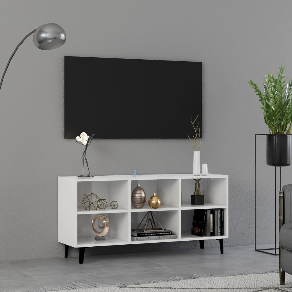 Tv-meubel met metalen poten 69,5x30x50 cm