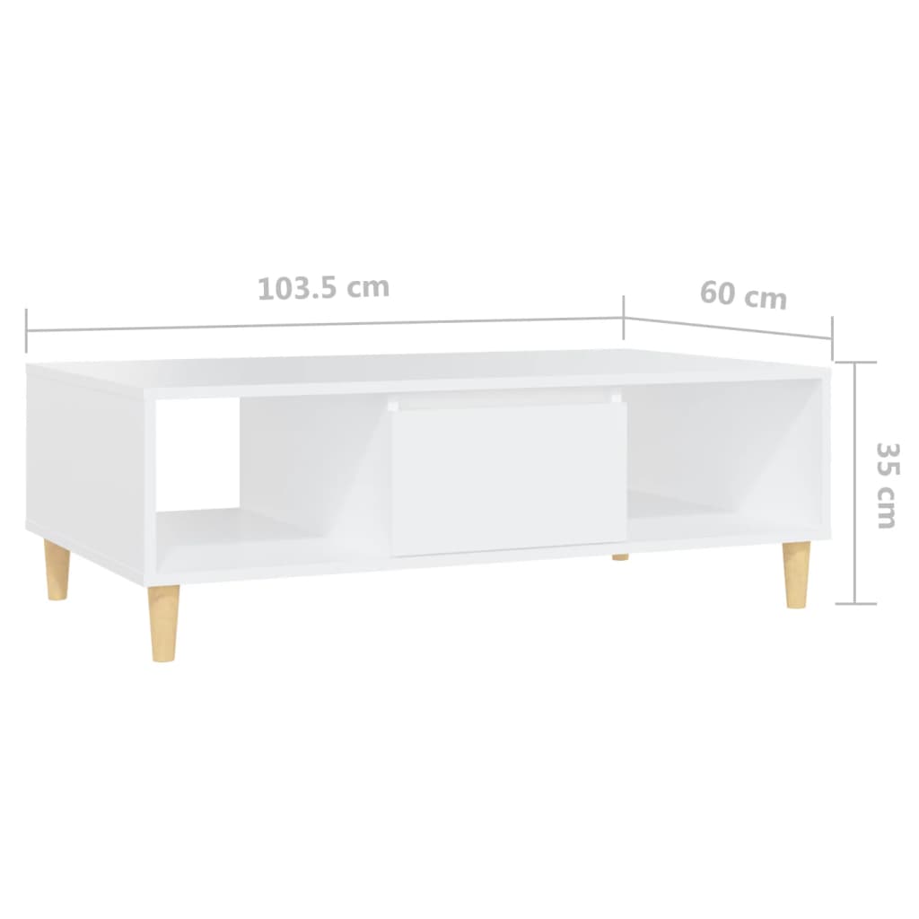 Salontafel 103,5x60x35 cm bewerkt hout