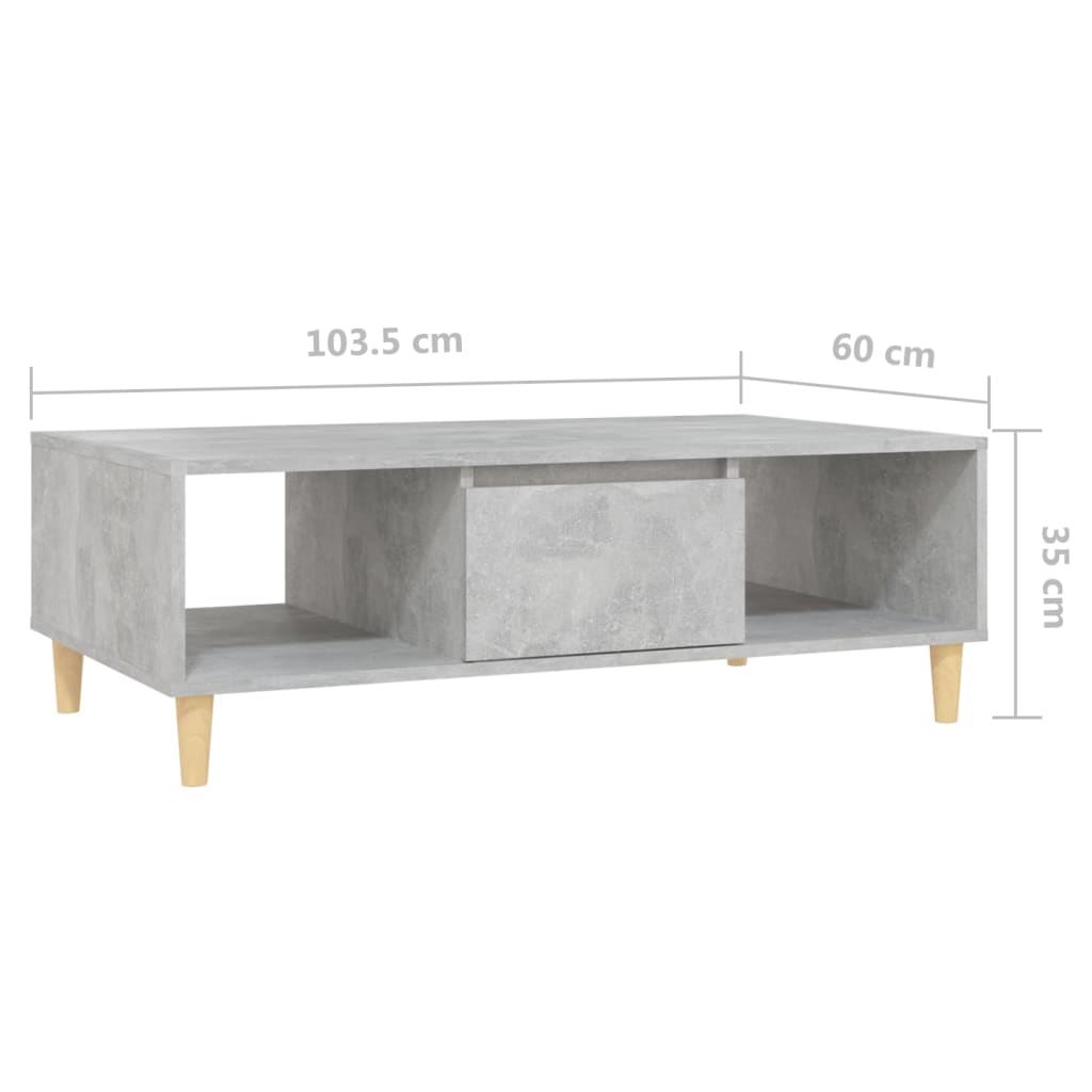 Salontafel 103,5x60x35 cm bewerkt hout