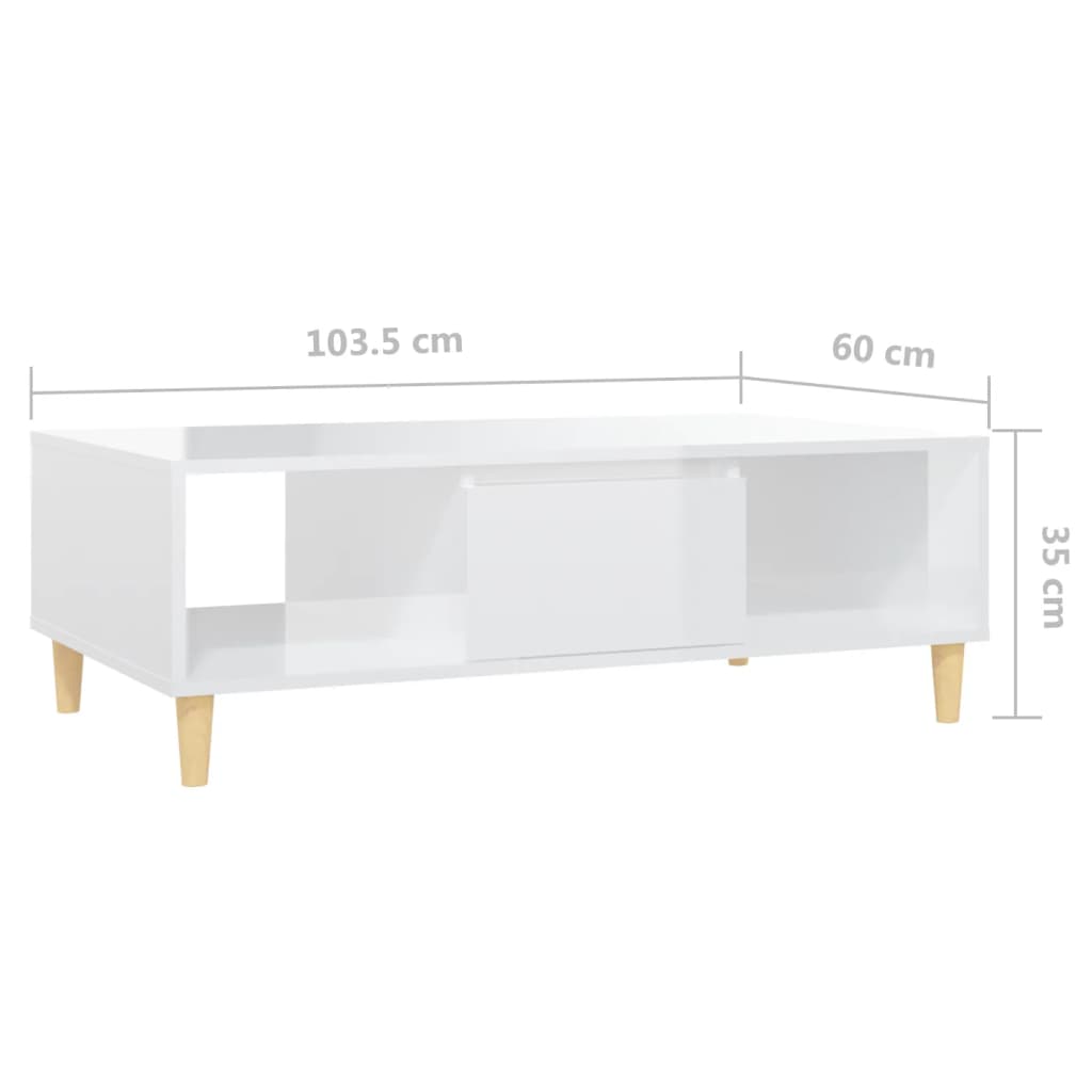 Salontafel 103,5x60x35 cm bewerkt hout