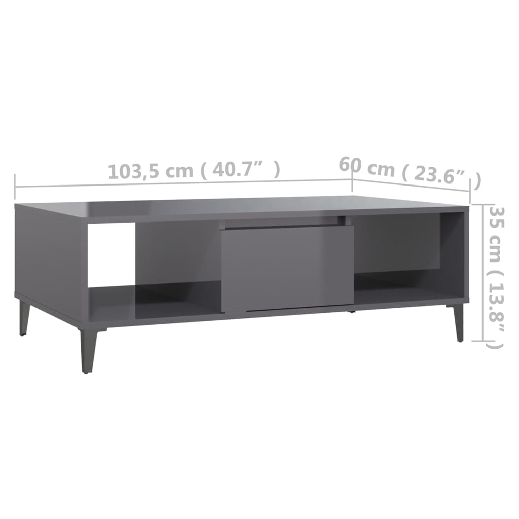 Salontafel 103,5x60x35 cm bewerkt hout