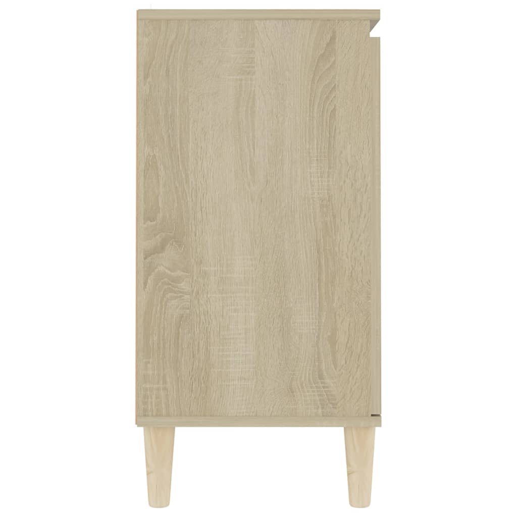 Dressoir 101x35x70 cm bewerkt hout eikenkleurig