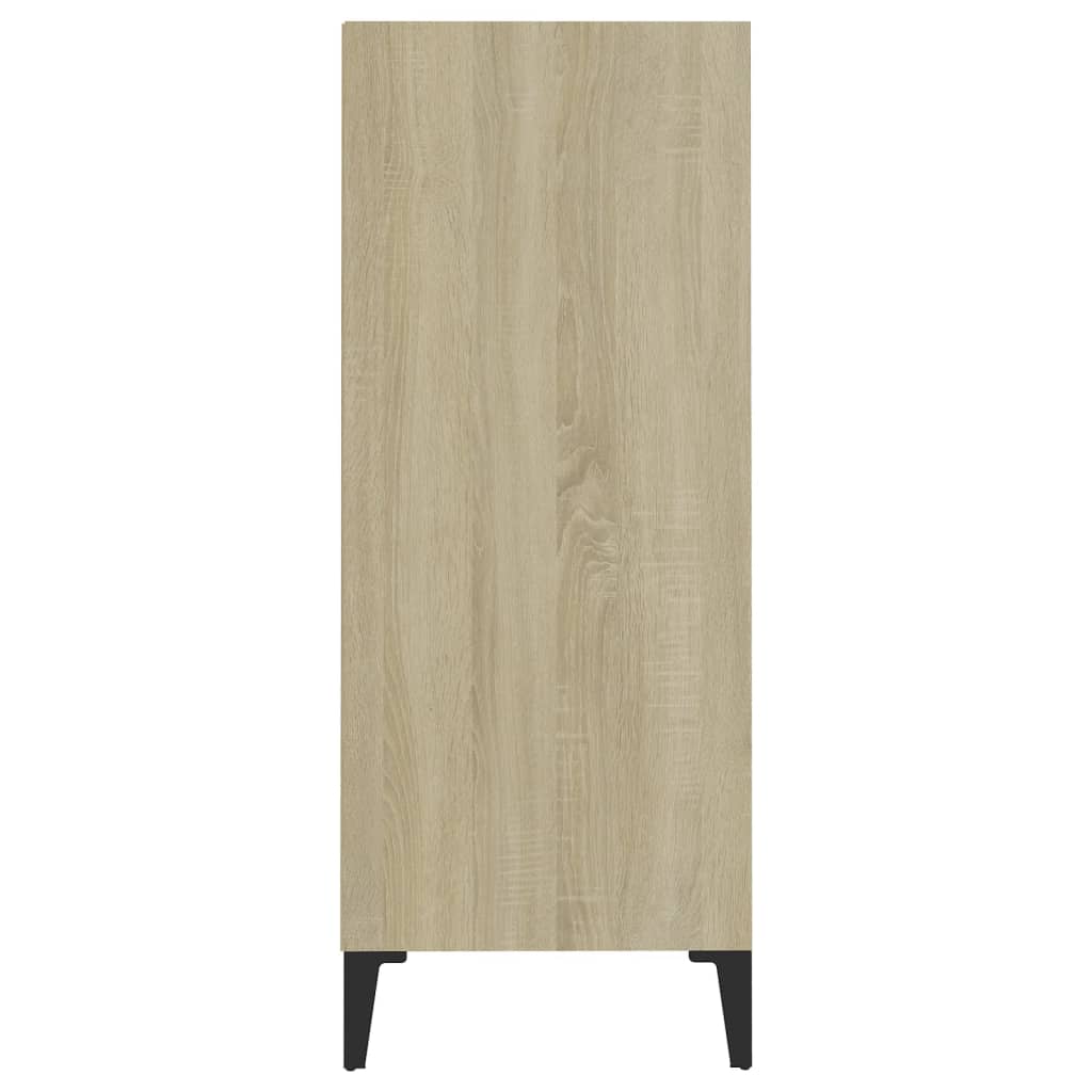 Dressoir 57x35x90 cm bewerkt hout