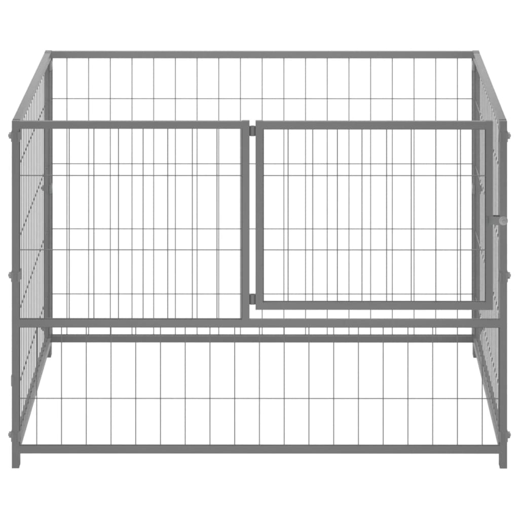 Hondenkennel 3 m² staal