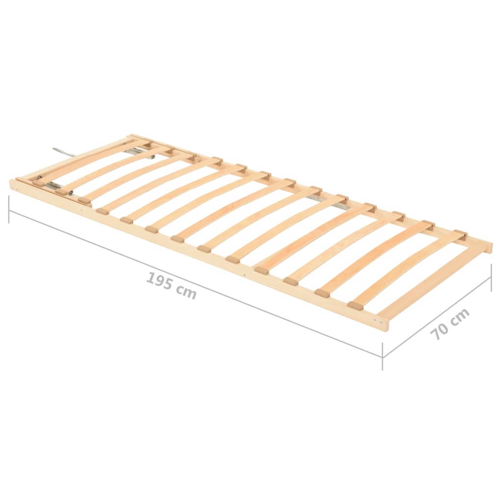 Lattenbodem met 13 latten 70x200 cm