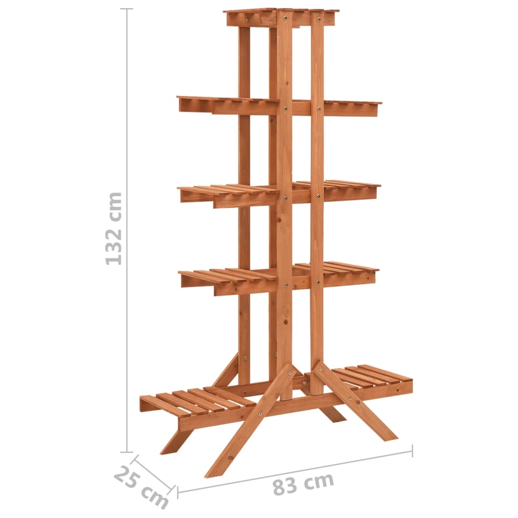 Plantenstandaard 83x25x83 cm vurenhout