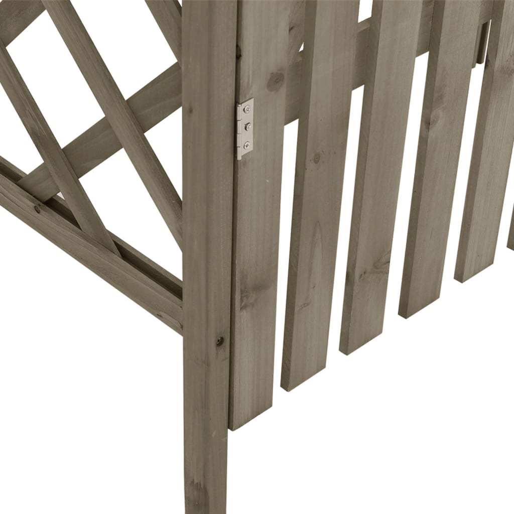 Pergola met poort 116x40x204 cm massief vurenhout