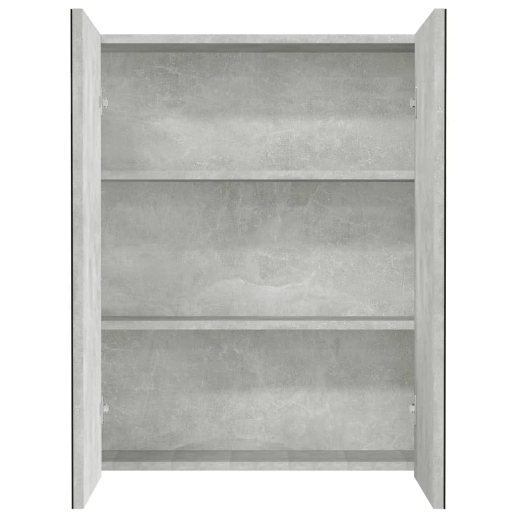 Badkamerkast met spiegel 60x15x75 cm MDF